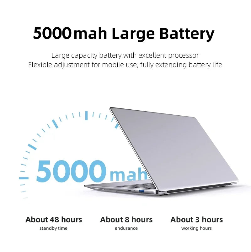 2025 Brand New Laptop Windows 11 Pro Intel i7-7500U Notebook 12GB RAM 1TB 2TB SSD Office Study Laptops Notebook Computers PC.