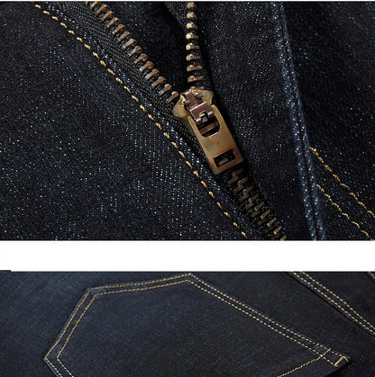 Big size jeans men size 200kg pants elastic waist elastic smart casual loose pants oversize 15XL.