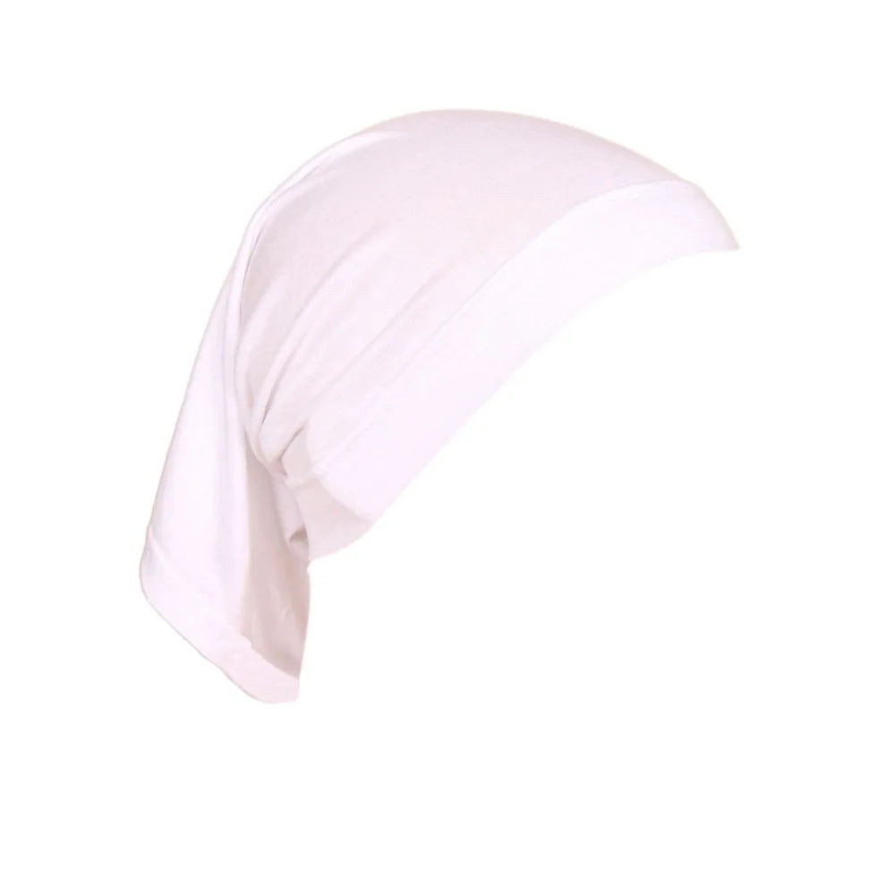 Ramadan Muslim Women Under Scarf Stretch Jersey Inner Hijabs Caps Round Front Under Hijab Cap Islamic Female Turban Bonnet.