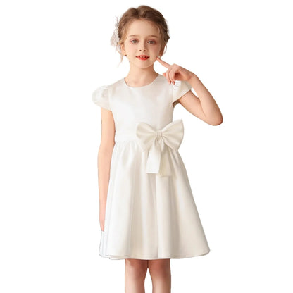 Prinzessin Mädchen Weißes Luxuskleid Blumenmädchen Hochzeitskostüm Größe 110-170 Weibliche Party Bühnenkleidung Kleider.