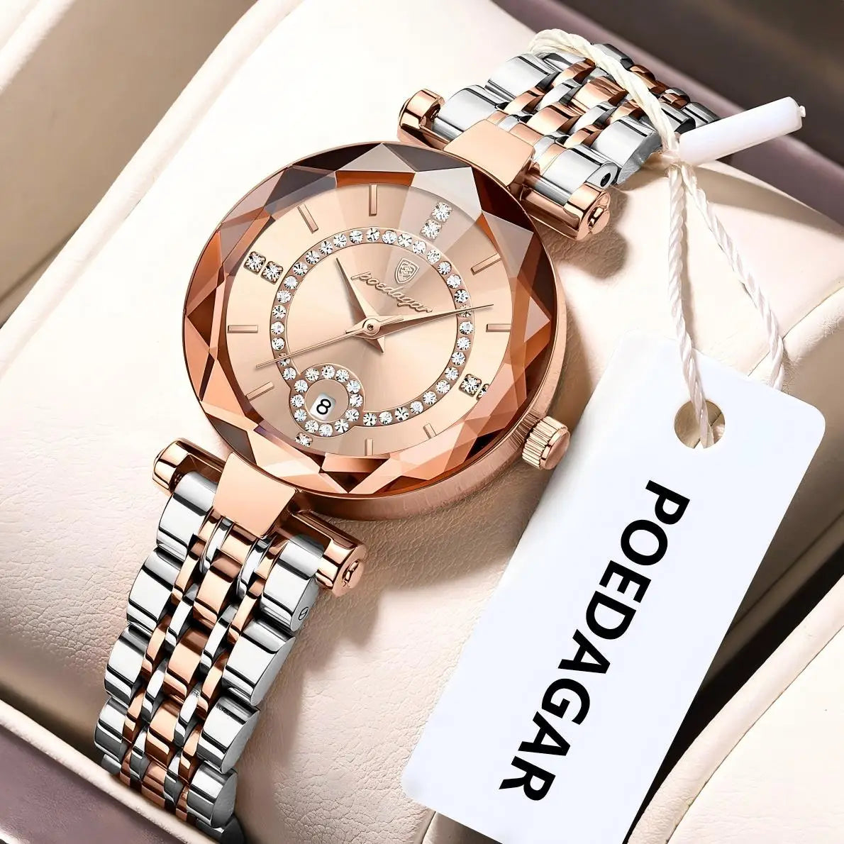 POEDAGAR Fashion Original Wristwatch For Woman Waterproof Stainless Steel Date Quartz Ladies Watch Luxury Casual Women's Watches.