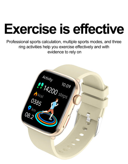 2025 New Iatrology Grade Smart Watch Women Blood pressure Blood oxygen Fat Heart Rate Menstrual Tracking BT Call Bracelet Ladies