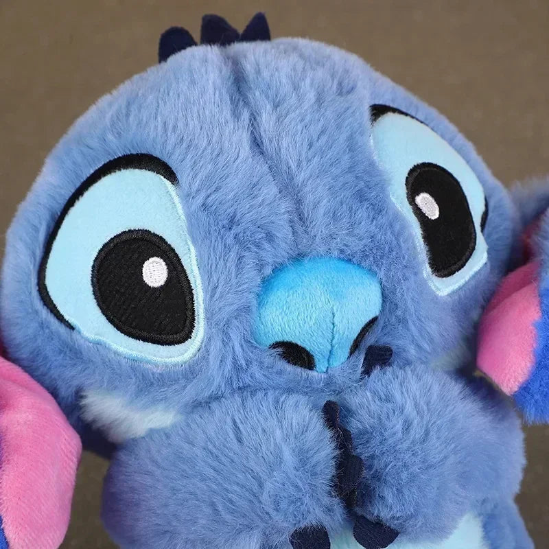 Kawaii Stitch Plush Doll Baby Sleeping Companion Sound Soothing Musical  Kawaii With Air Bag and Light Doll Breathing Toys Gifts.