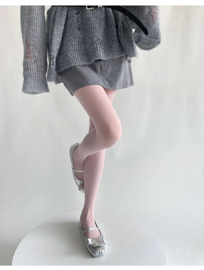 Blue Green Ultra-thin Nylon Thigh High Stockings Pantyhoses Women Sexy Women Tights Velvet Sexy Lingeries Hosiery Body Stockings