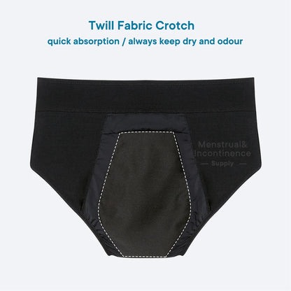 Women Incontinence Underwear Bamboo Fibre High Absorbency Reusable Washable Leakproof Panties for Bladder Leakage.