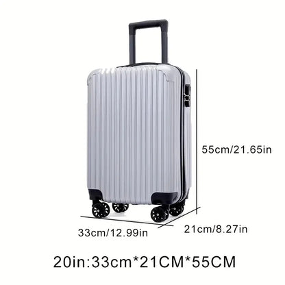 20 Zoll, 24-Zoll-Trolley-Koffer, Schüler-Trolley mit Reißverschluss und großem Fassungsvermögen, Boarding-Koffer, Koffer, Universal-Rollenkoffer.