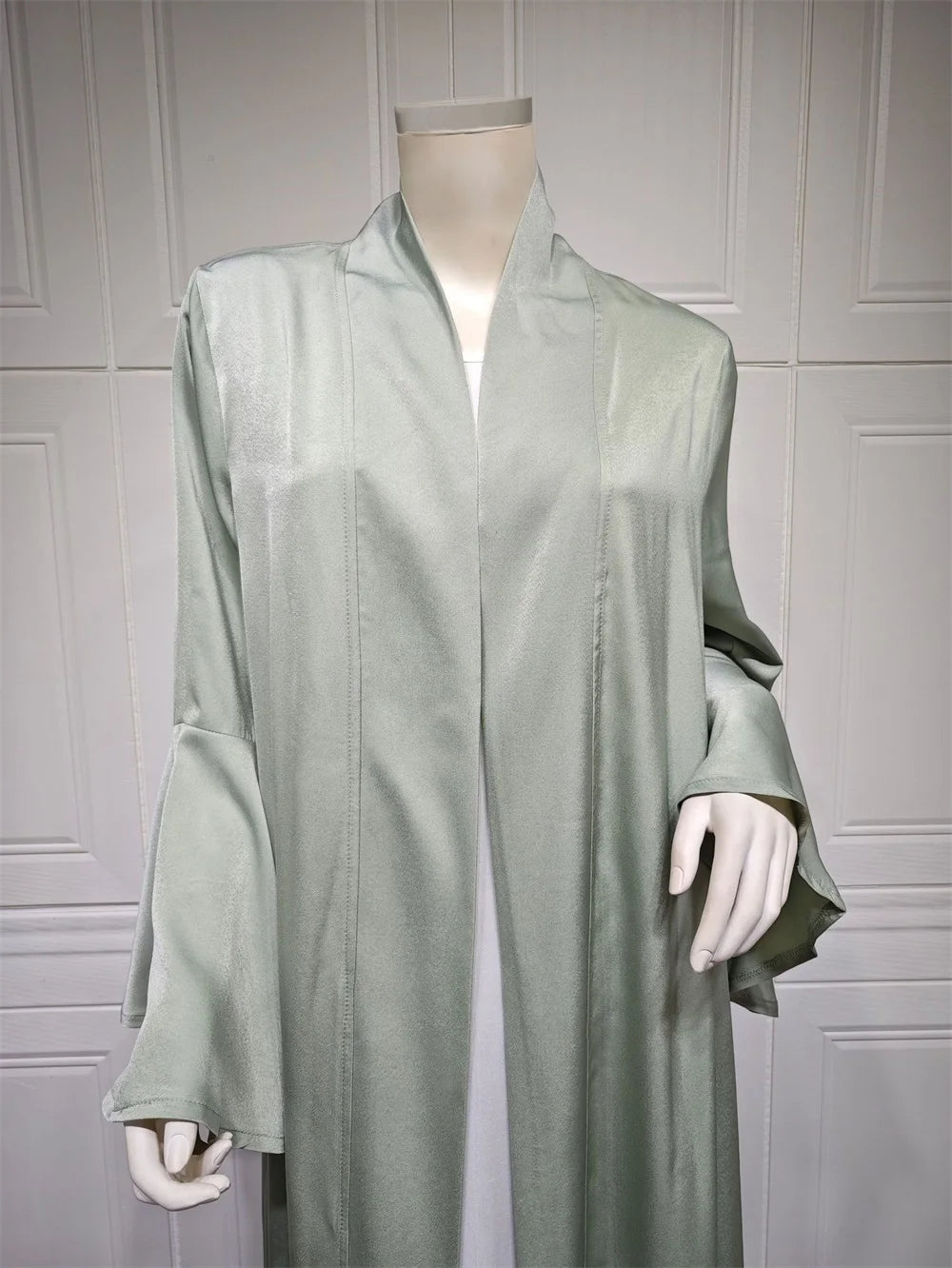 Siskakia Muslim Open Kimono Abaya For Moroccan Women Fashion Ruffle Sleeve Arab Dubai Clothing Jalabiyat Turkey Soft Gulf Robe