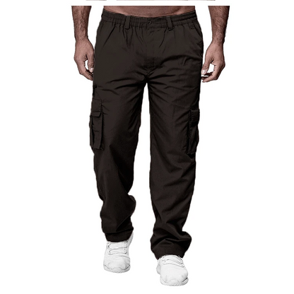 2024 Men's Cargo Pants Casual Multi Pockets Military Tactical Pants Male Outwear Loose Straight slacks Long Trousers Plus size.