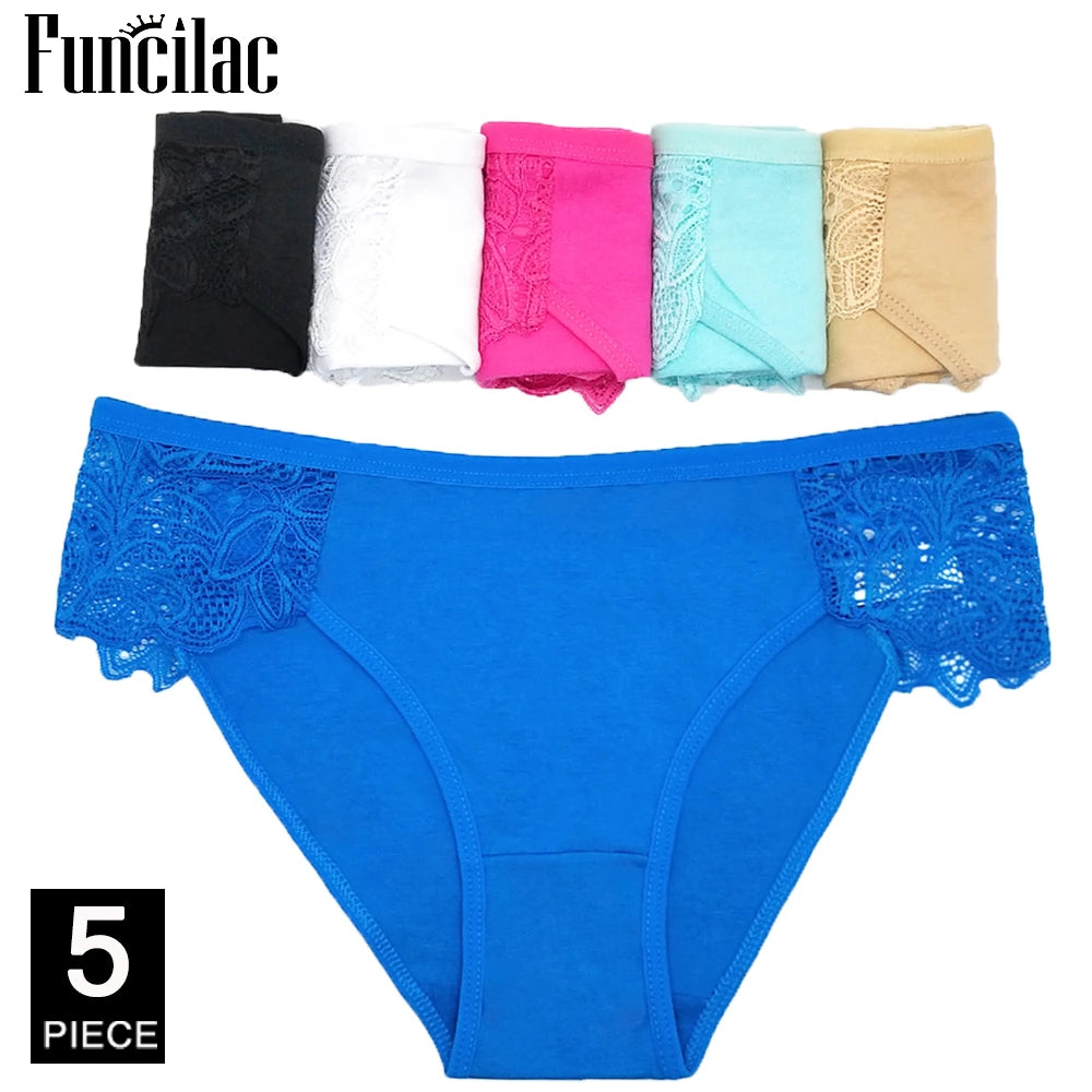 Women's cotton panties Girl Briefs Ms. cotton underwear bikini underwear sexy Ladies Briefs Free shipping 5 Pcs/set.