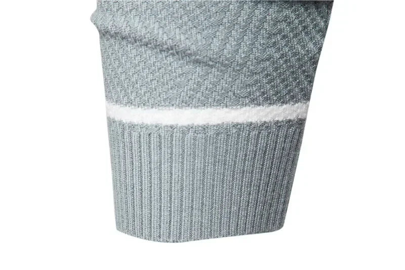 Embroidered LONSDALE Mens Boys Winter Stripe Sweater Thick Warm Pullovers Men's O-neck Basic Casual Slim Comfortable Sweaters.