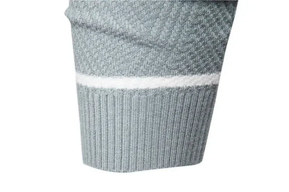 Embroidered LONSDALE Mens Boys Winter Stripe Sweater Thick Warm Pullovers Men's O-neck Basic Casual Slim Comfortable Sweaters.