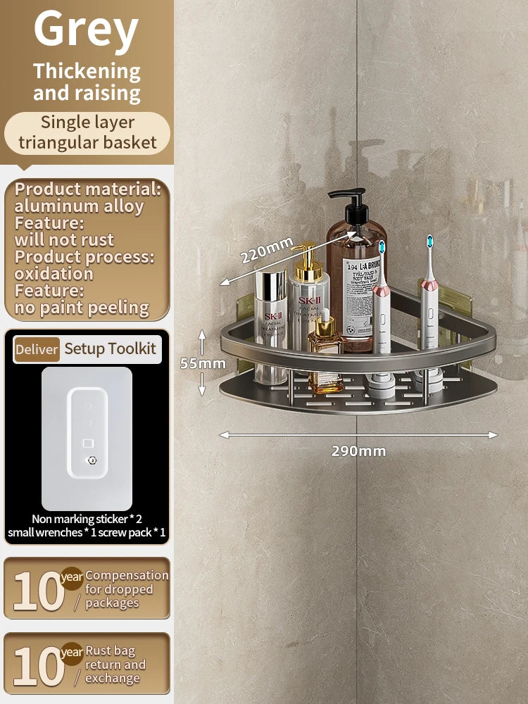 Yun jie ya Free Punch Bad Lager regal Kleiderbügel WC Eck regal Veranstalter Wand Dusch regal Wohn accessoires