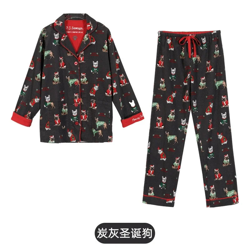 Matching Pajamas 2 Piece Set Women Pj Sets Women 2 Piece Set Outfit 100% Cotton Pajamas for Women Loungwear Set Loose Sleepwear