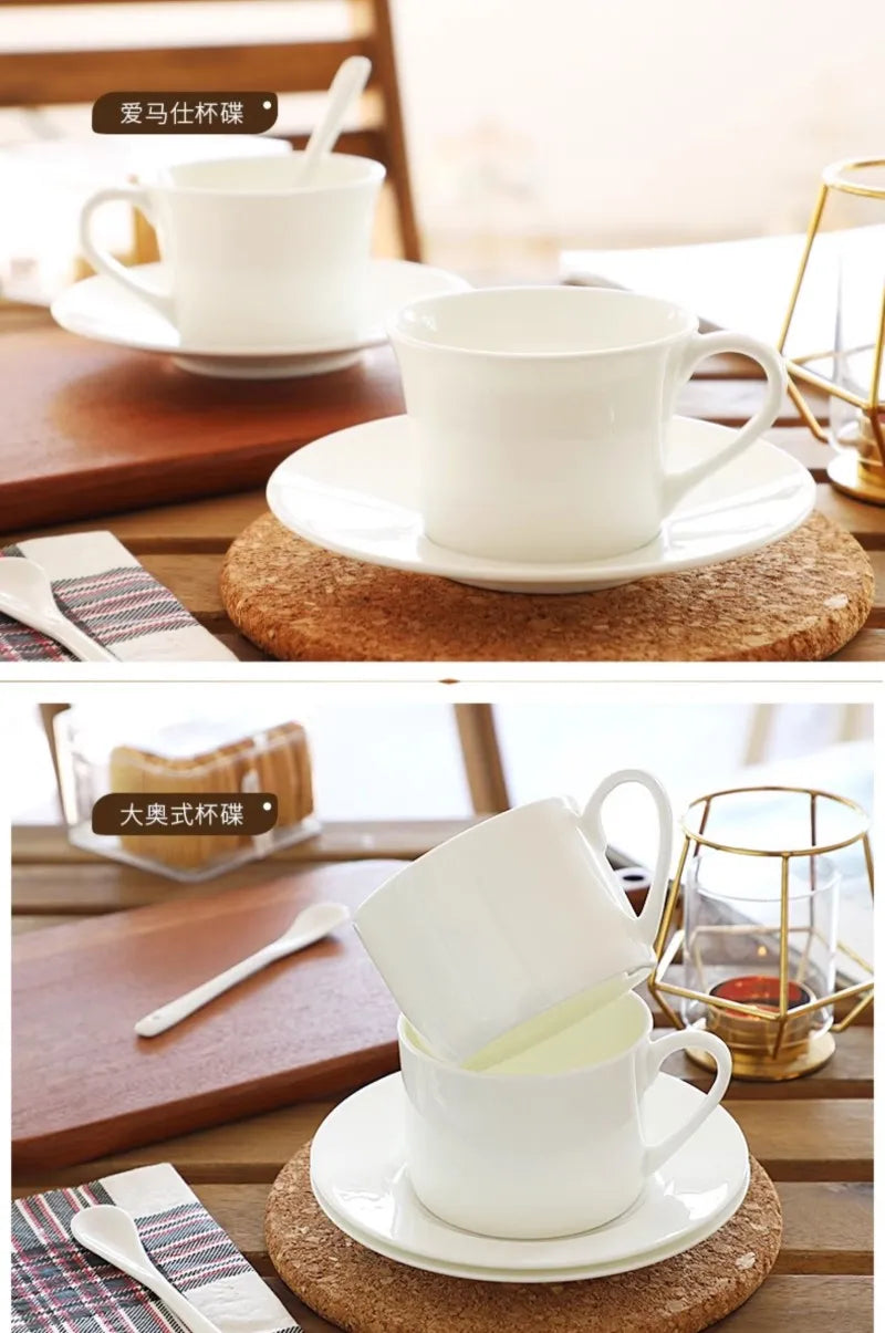 Plain white quality bone china tea cups set, ceramic coffee cup, japanese coffee cup, porcelain turkish coffee cups, originales