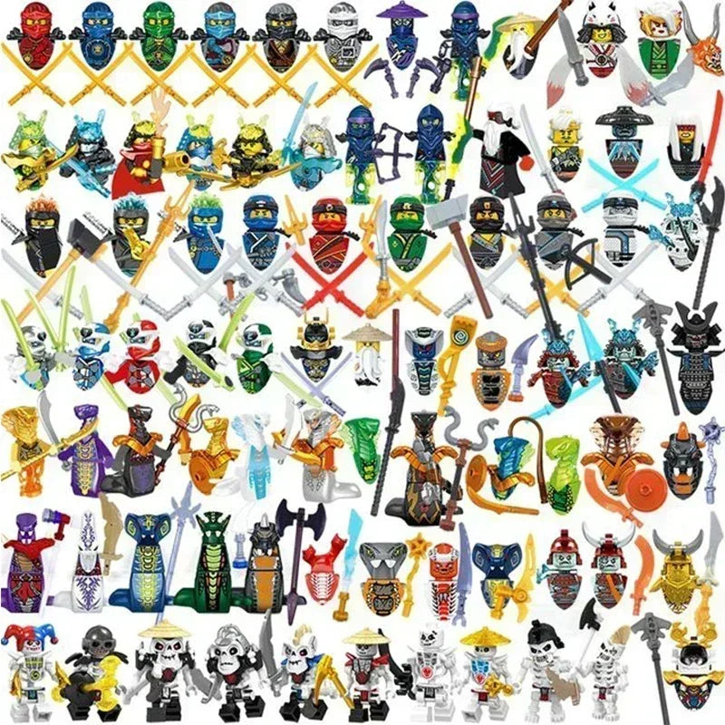 Hot Toys Anime Characters 24 Pieces Ninjago Mini Figure Building Block Toys Mini Doll Doll Figure Blocks Kids Toys Birthday Gift.
