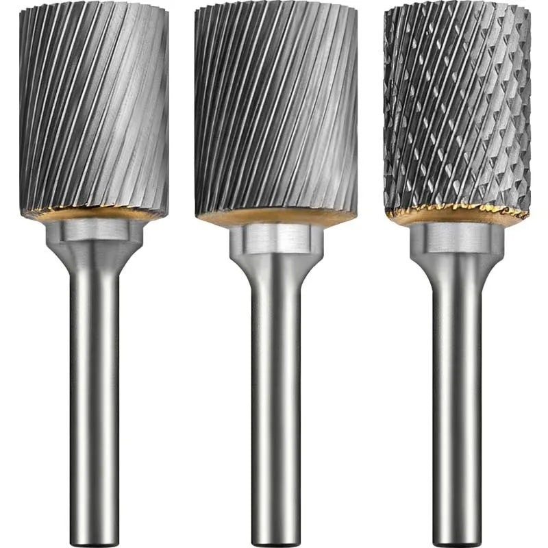 Hartmetallfräser, Wolframstahl-Schleifkopf, zylindrisch 6 mm, AE AX AX Metallfräser