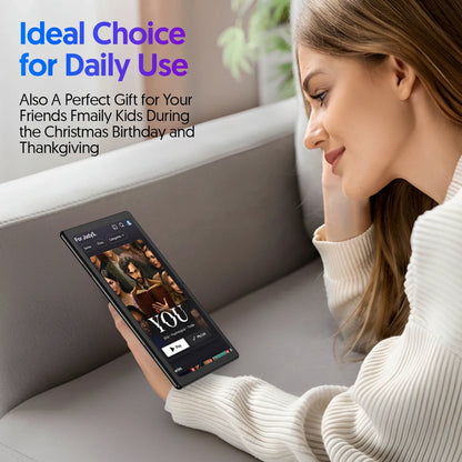 BAKEN Android 15 tablet, 10-inch, 12 (3+9)GB RAM + 64GB ROM, quad-core, 6000mAh battery, includes a free protective case.