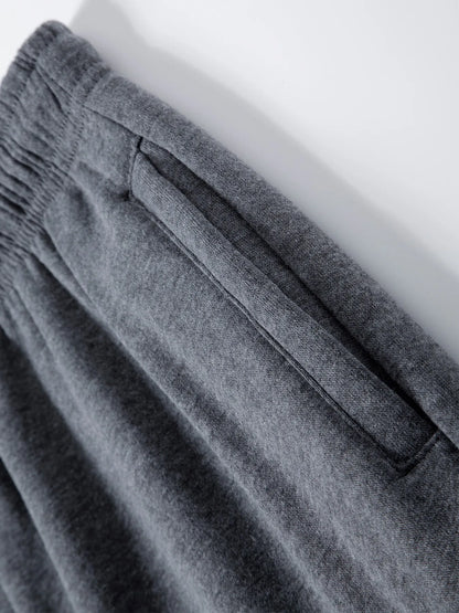 Men's Fleece Lined Casual Sports Long Pants Workwear Drawstring Jogging Pants Casual Multi Pockets Baggy Pants Men's Sweatpant.