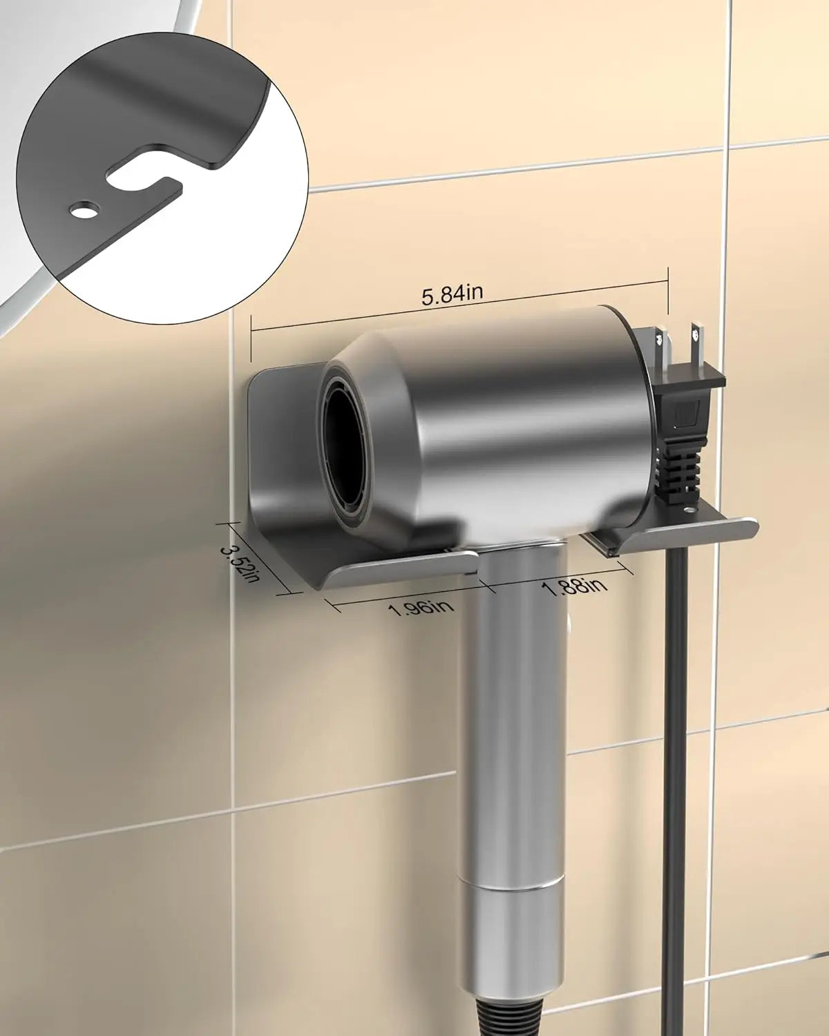 Haartrockner Halter Haar Werkzeug Organizer Wand Haartrockner Hängen Rack Platzierung Rack Badezimmer Multifunktionale Lagerung Rack