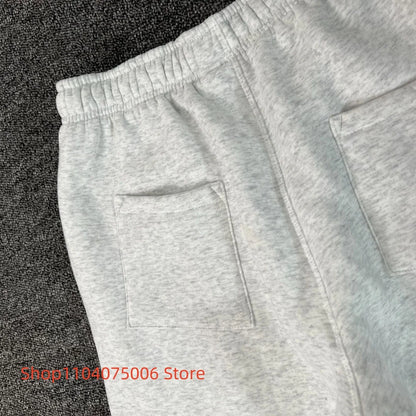Pepe Studio Fleece-Lined Elastic Waist Jogger Pants Winter Warm Soft Loose Fit Sweatpants with Drawstring for Women Men