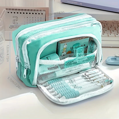 Kawaii Große Kapazität Stift Tasche Koreanische Bleistift Beutel Multilayer Schule Fall Schreibwaren Halter Tasche Student Zurück zu Schule Liefert.