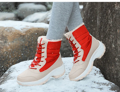 Snow Boots Women New Ladies Shoes Platform Shoes Woman Flat Keep Warm Boots Ladies Casual Plush Botas Mujer Winter Shoes Women.