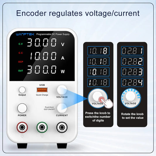 30V 10A 60V 5A DC Lab Power Supply Adjustable DC Power Supply Regulator Switching Power Supply Bench Power Supply 220V/110V.