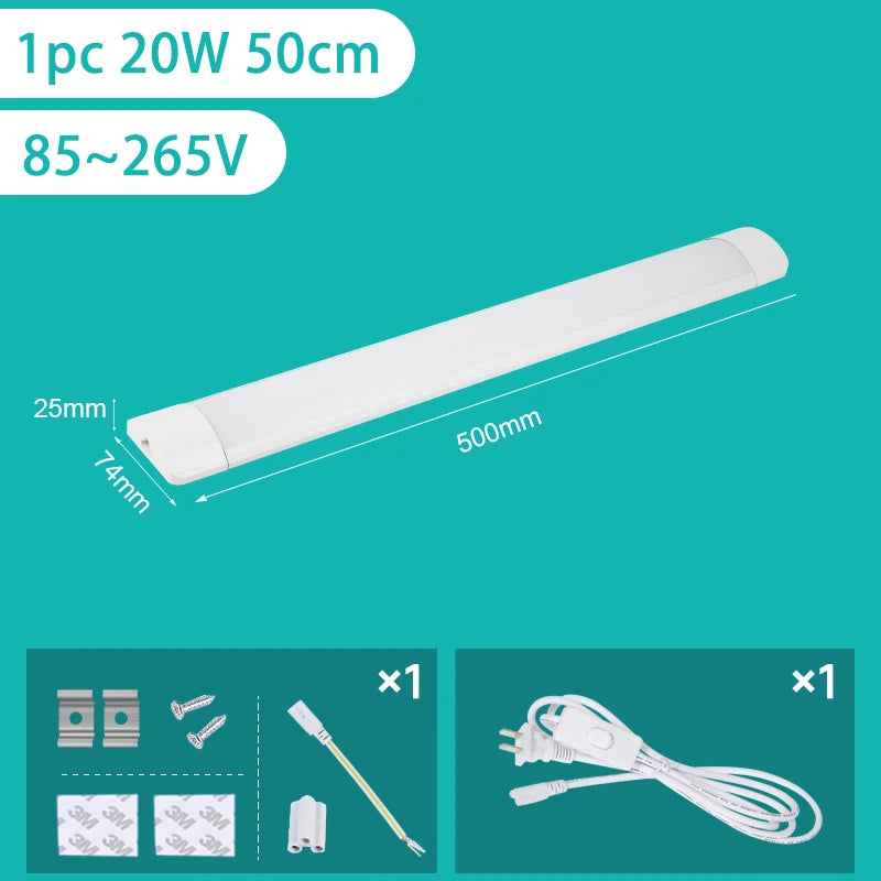 Super Helle Küche Licht Unter Schrank Lichter 20W 10W 6W Led-leuchten Für Küche 220V 110V Küche Beleuchtung Led Rohr Licht