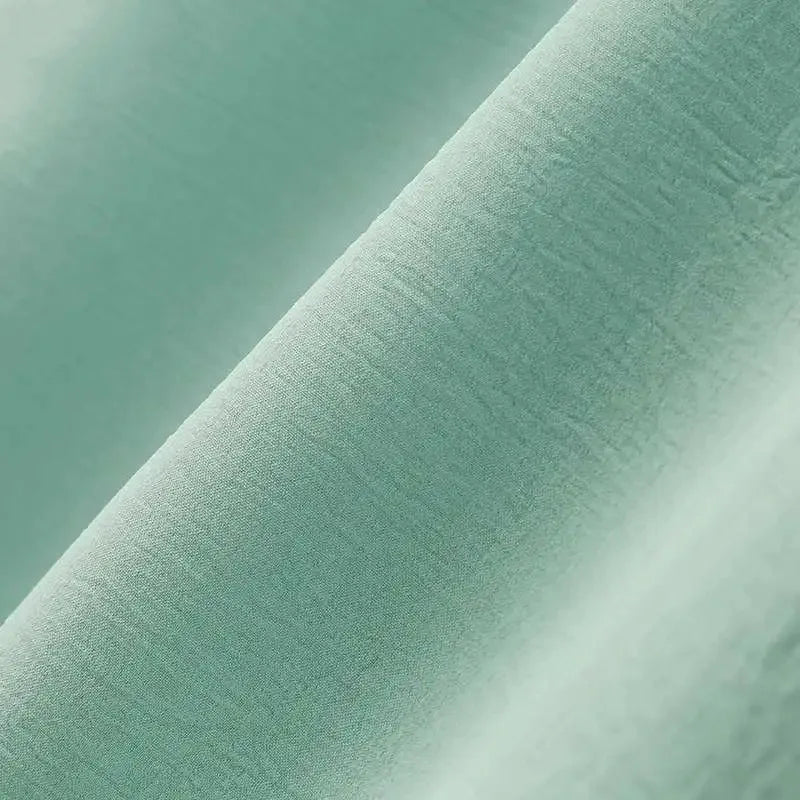 Muslim Women's Long Sleeve Crepe High Split Hem Dress