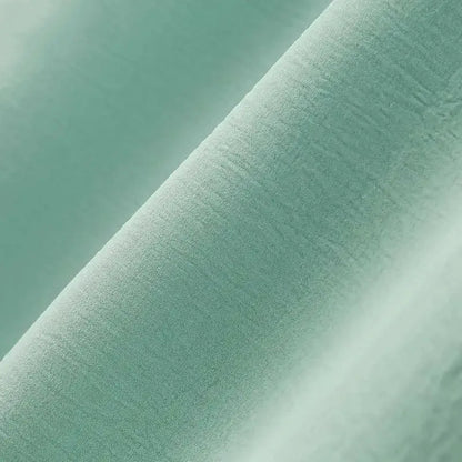 Muslim Women's Long Sleeve Crepe High Split Hem Dress