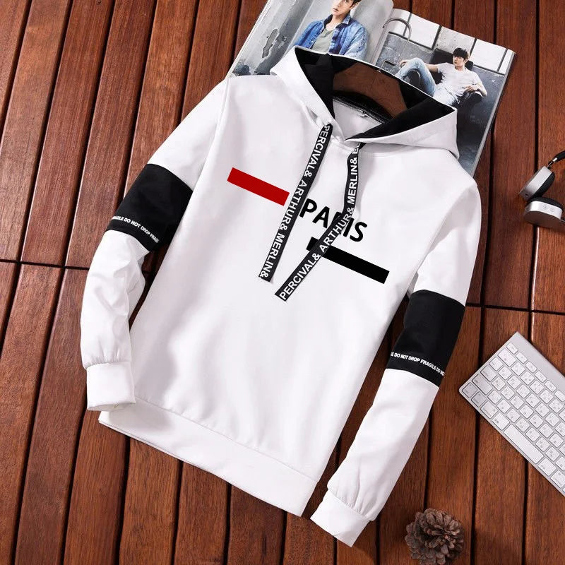 Men's Tracksuit Outdoor Quality Autumn Winter Simple Daily Casual Sports Hooded Single Sweatshirts And Sweatpant Comfort Jogging.