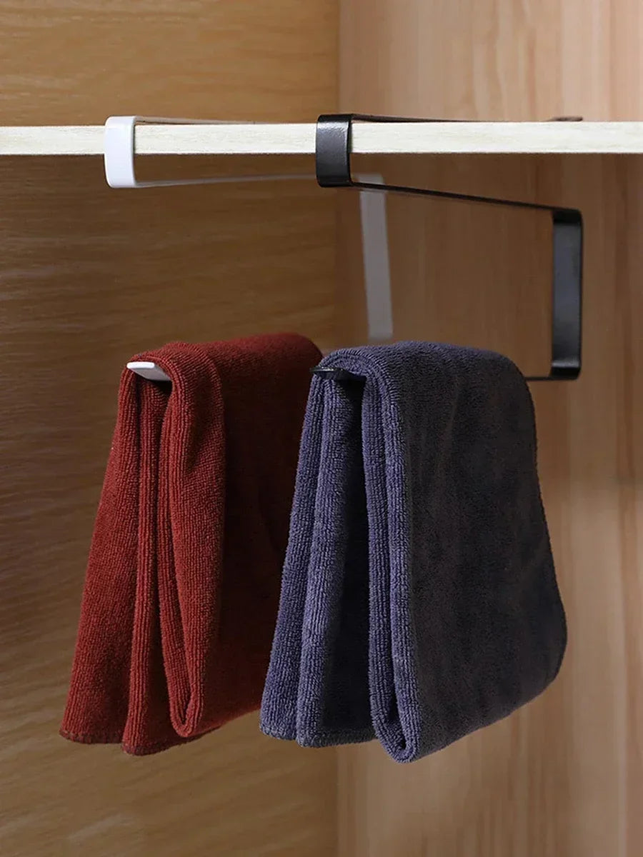 Hängender Küchenpapierhandtuchhalter, Rollenpapier, Kunststofffolie, Lappen-Organizer-Rack, für Küche, Schränke, Badezimmer-Organizer-Rack