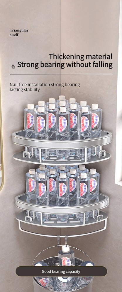 Yun jie ya Free Punch Bad Lager regal Kleiderbügel WC Eck regal Veranstalter Wand Dusch regal Wohn accessoires