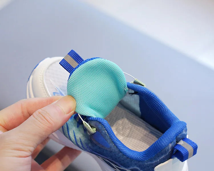 Tenis Child Shoe Casual Sneaker for Boy Kid Shoe for Girl Rotating Buttons Running Shoe for Girl Soft Sole Mesh Braeathable Shoe