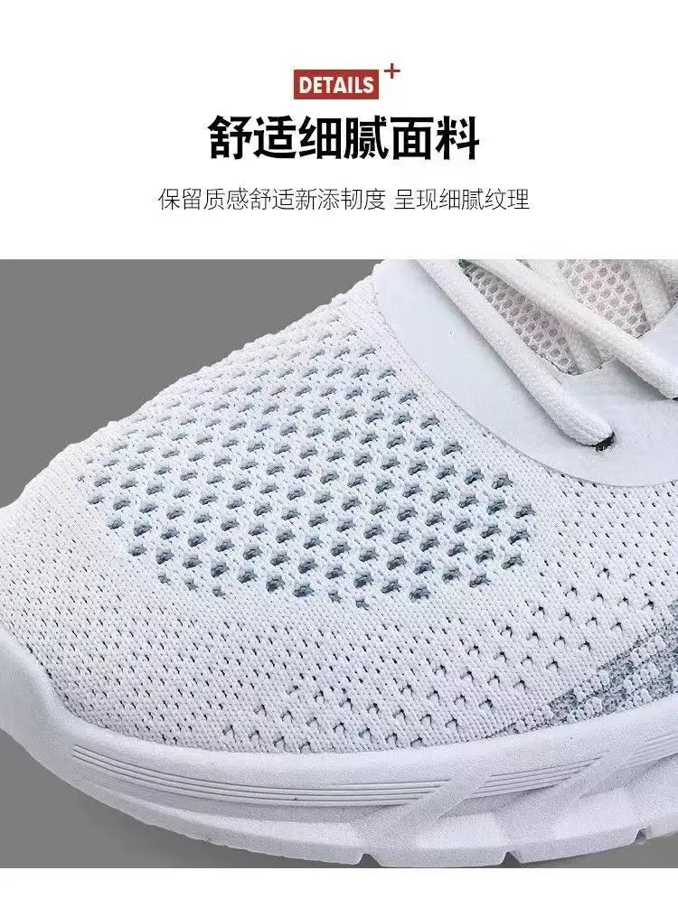 Mens Running Shoes Breathable Knit Sport Sneakers Cushion Lightweight Casual Gym Athletic Trainers Jogging Tennis Shoes.