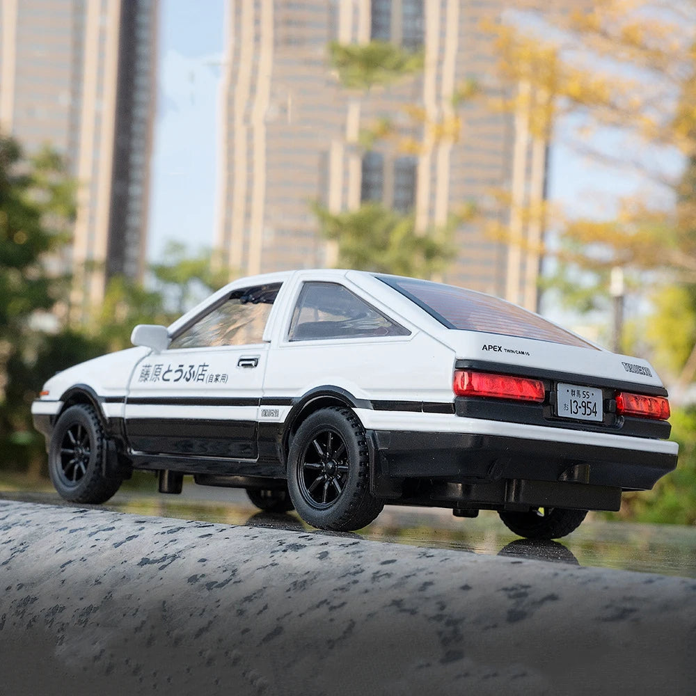 1:32 Simulation AE86 Metal Alloy Toy Car Diecasts Toy Vehicles Decoration Model Miniature Christmas Gift Toys For Children Boy.