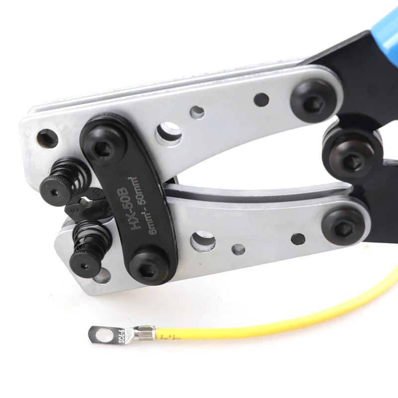 Crimpzange Rohrklemmen Crimper Sechskant-Crimpwerkzeug Multitool Batterie Kabelschuh Kabel Handwerkzeuge HX-50B 6-50 mm2 AWG 10-0
