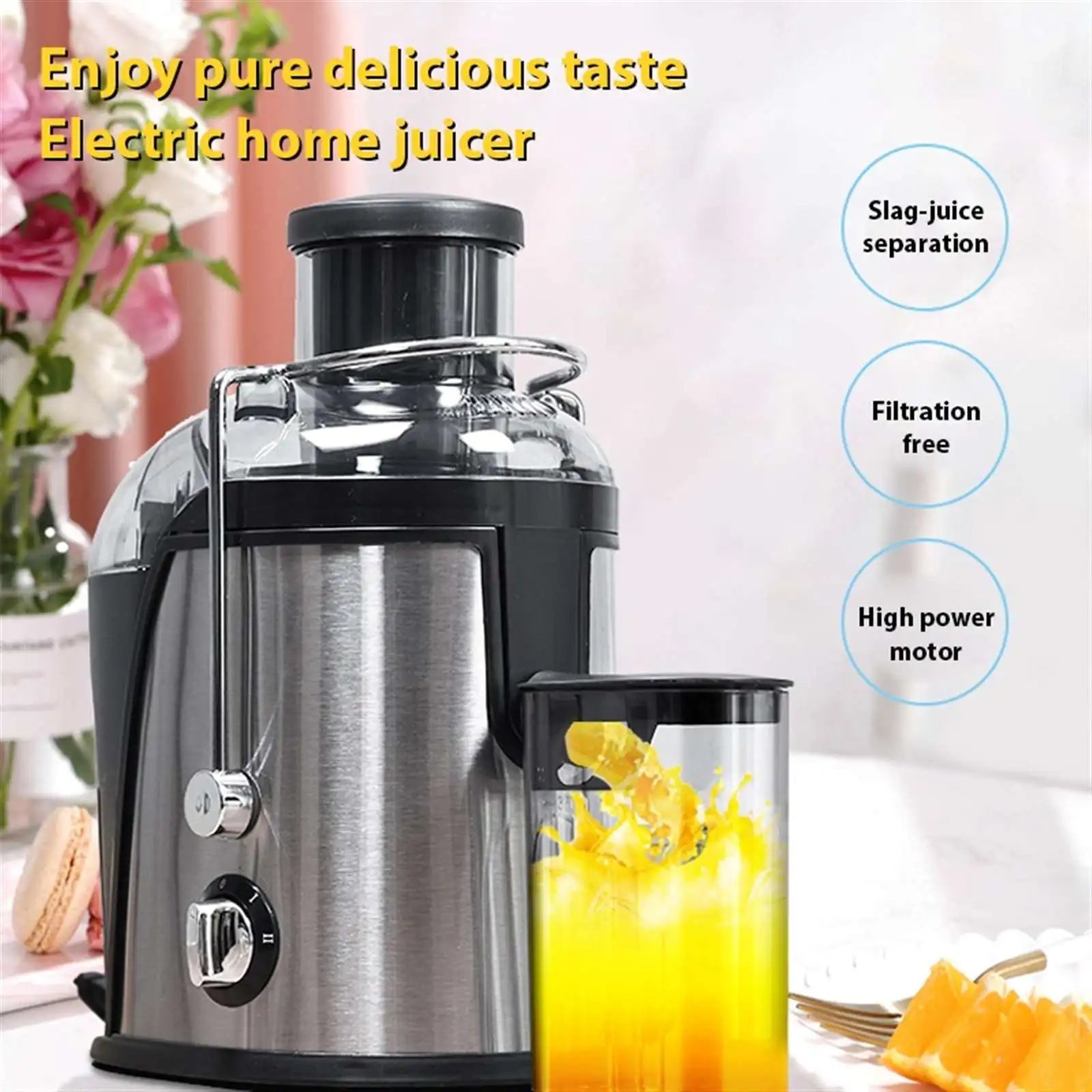 400W Juicer Machine,22000RPM Juicer with 3-inch Big Mouth for Whole Fruits and Veg,Juice Extractor with 2 Speeds,Easy to Clean.