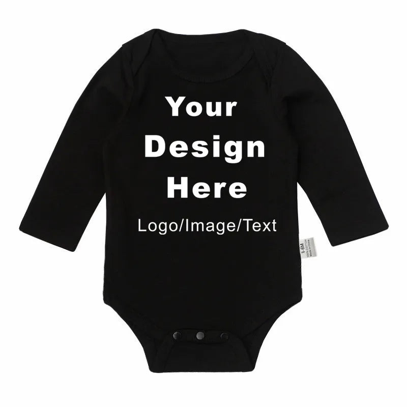 DIY IHR Design Neugeborenen-Anpassungs-Body, langärmeliger und kurzärmliger Overall, einfacher, individueller Baby-Strampler.