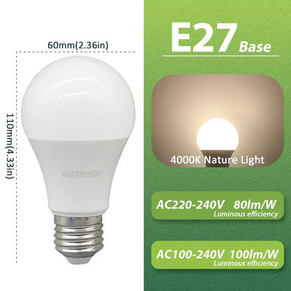 5PCS Bombilla Kein Flimmern Led-lampe Lampe 10W E27 AC 220V 120V Licht Warmweiß Natürliche Beleuchtung 3000K 4000K 6000K für Schlafzimmer.