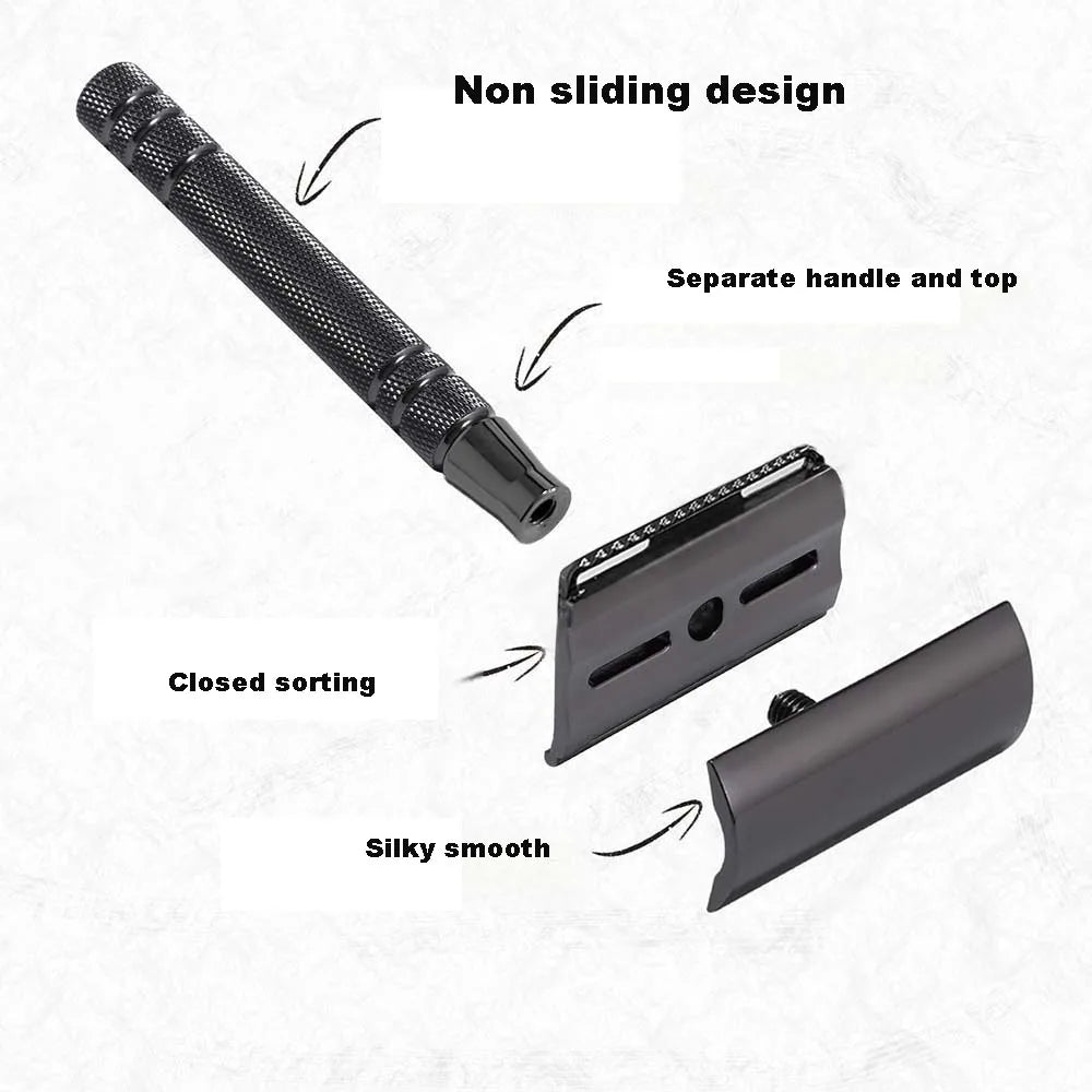 Double Sided Blade Male And Female uUniversal Hair Scraper, Safety Razor, Old-fashioned Shaver Barber Shaver Male.