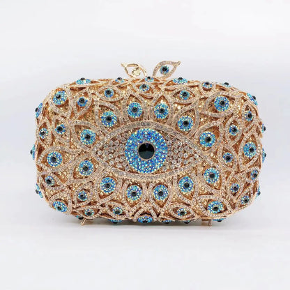 Diamond Dinner Hollow Rhinestone Banquet Clutch Bag Handtassen Dames Bolsos De Fiesta Para Mujer Boda Women's Rhinestone Handbag