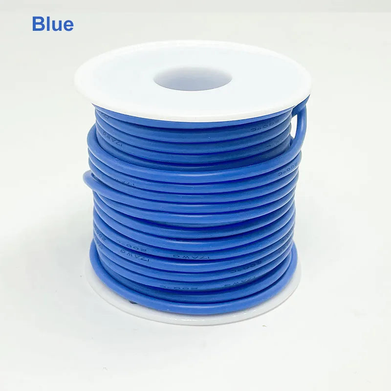 Soft Silicone Connection Cable 16AWG 18AWG 20 22 24 26 28AWG 30AWG 0.08mm Tinned Copper Wire For DIY, Automotive, Power Wiring.