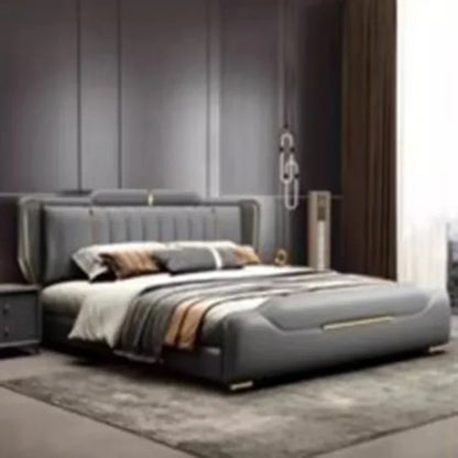 Doppel Full Size Bett rahmen Whitr großes modernes Design Kopfteil Bett Königin Schlafzimmer Luxus Muebles Para Dormitorio nordischen Möbel