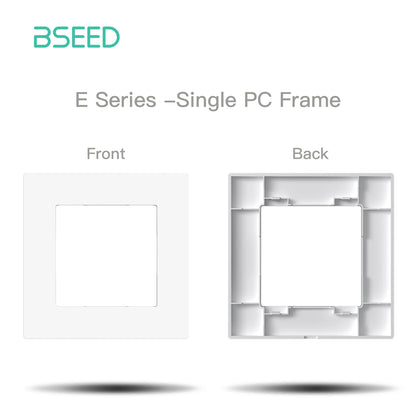 BSEED Zigbee 1/2/3/4Gang Smart Licht Vorhang Shutter Dimmer Schalter Mechanische Tasten EU Steckdosen USBC DIY Teile Kunststoff Rahmen