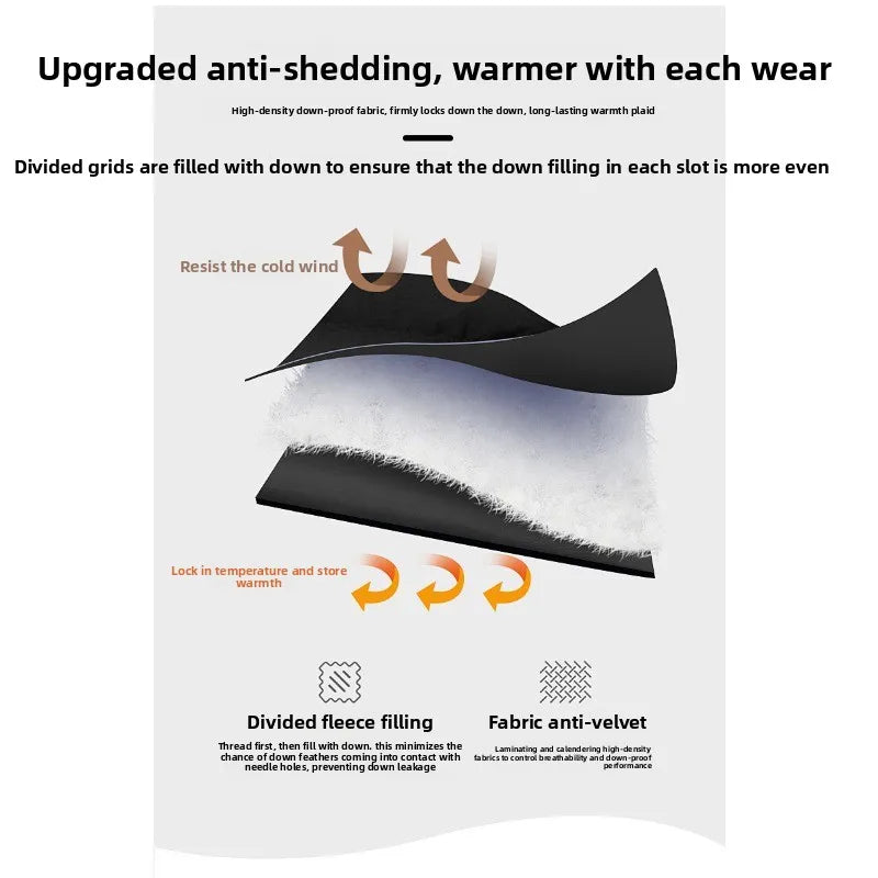 CHUJIE Men's autumn and winter new down jacket pants, men's mountain outdoor work pants, graphene heating thickened warm pants.