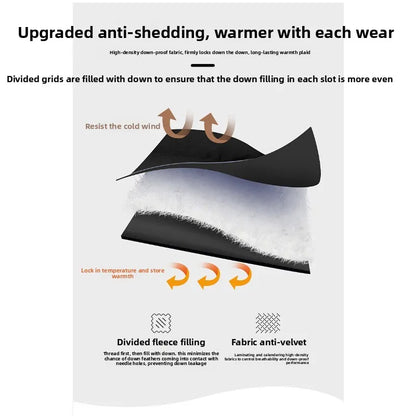 CHUJIE Men's autumn and winter new down jacket pants, men's mountain outdoor work pants, graphene heating thickened warm pants.