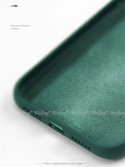 For iPhone 17 Pro Case Liquid Silicone Plain Rubber TPU Case For iPhone 17 Pro Cover Protector For iPhone 17 Air Pro Max Case.