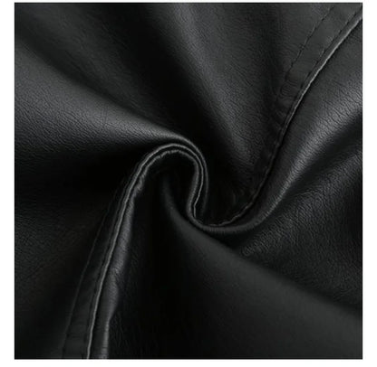 Women's Elegant Stand-up Collar Solid Jacket 2022 Female Three-dimensional Pattern Coat S-4XL New Pu Faux Leather Jacket Women