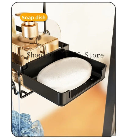 Duschraum-Aufbewahrungsregal, Badezimmer-Hängekorb, Glas-Trennwand-Organizer für die Aufbewahrung von Dusche und Toiletten